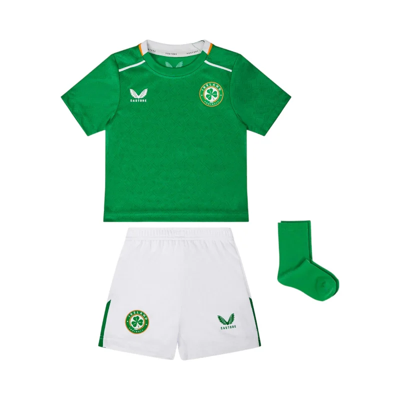 Football Jersey Best For Running-Castore FAI 2024 Baby Home Kit