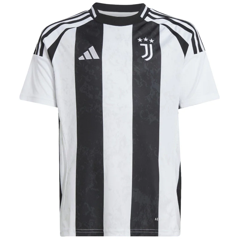 Football Jersey For Flag Football-adidas Juventus 2024/25 Kids Short Sleeved Home Jersey