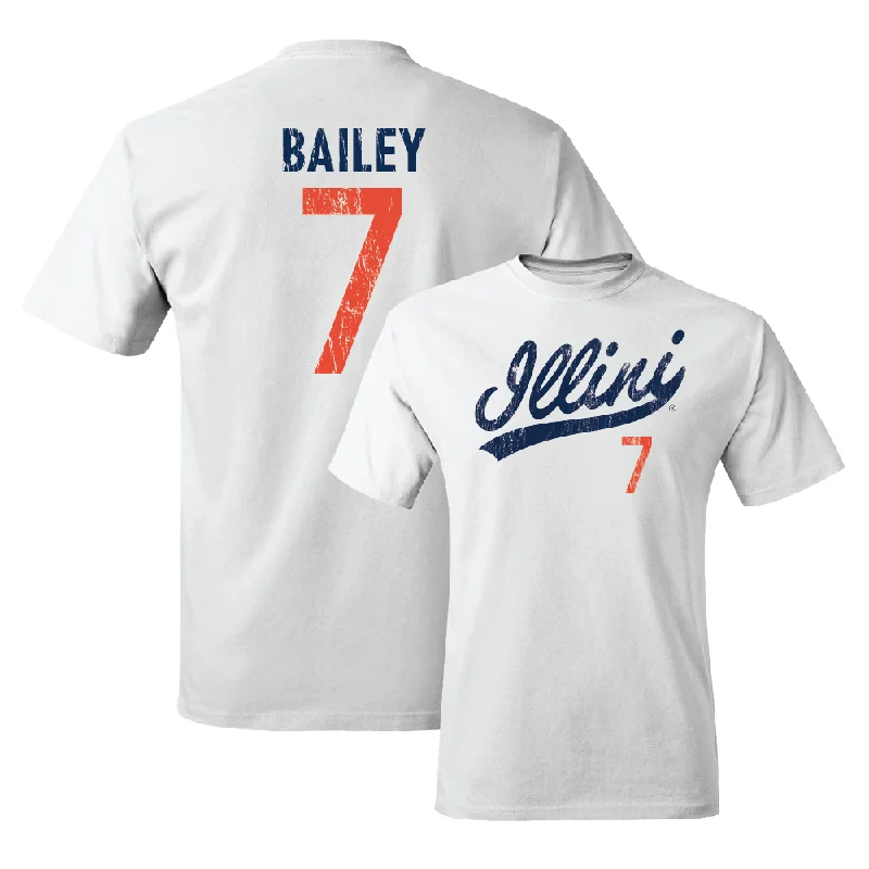 Football Jersey Urban Fashion-White Script Comfort Colors Tee   - Matthew Bailey