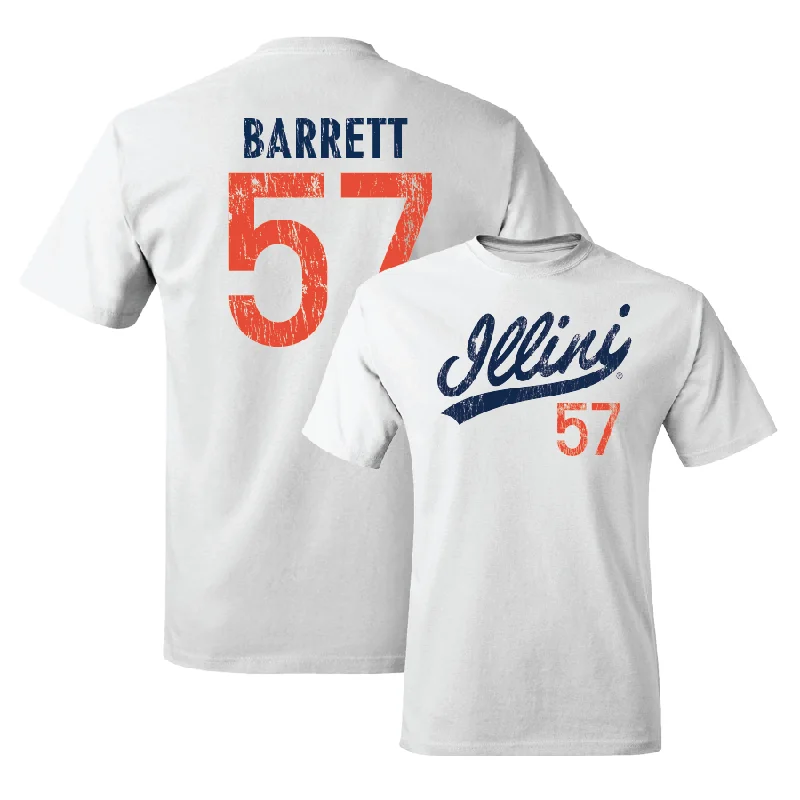 Football Jersey Moisture-Wicking-White Script Comfort Colors Tee    - Zach Barrett