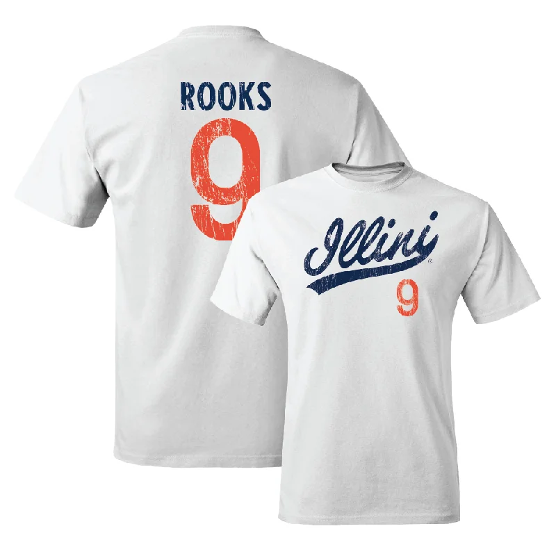 Football Jersey Reversible-White Script Comfort Colors Tee    - Tyson Rooks