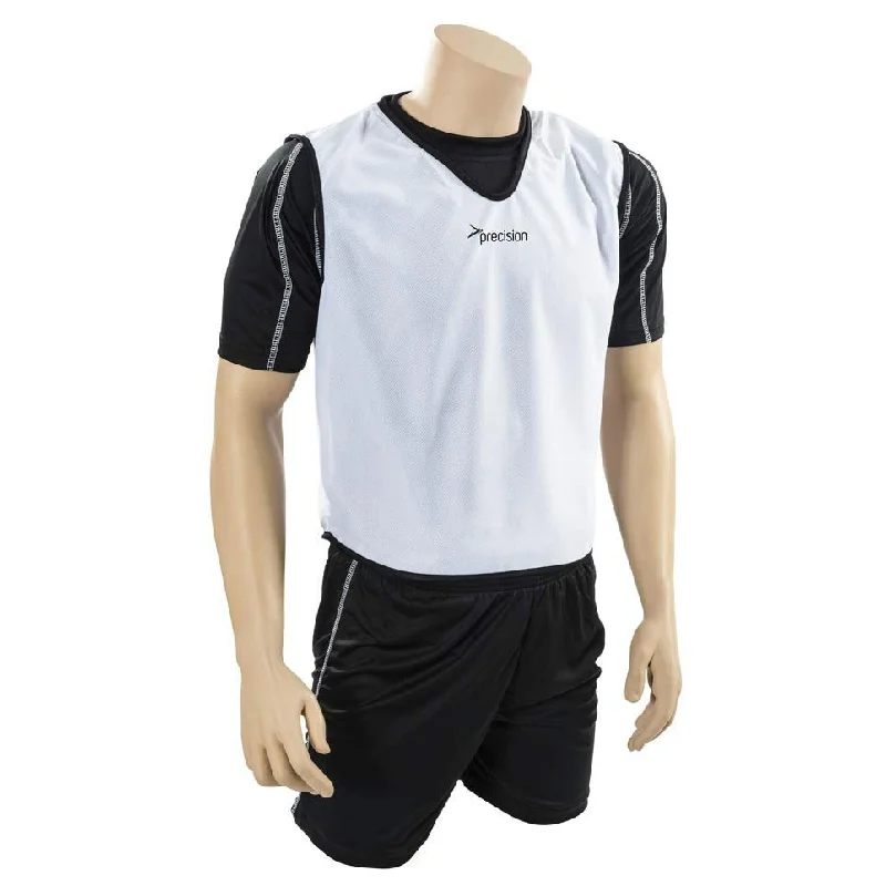 Football Jersey Lightweight Fit-Precision Adult Mesh Training Bib White