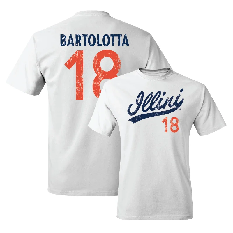 Football Jersey Great For Daily Wear-White Script Comfort Colors Tee    - Michael Bartolotta