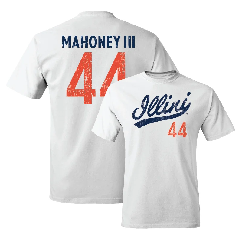 Football Jersey Perfect For Game Day-White Script Comfort Colors Tee    - Patrick Mahoney III