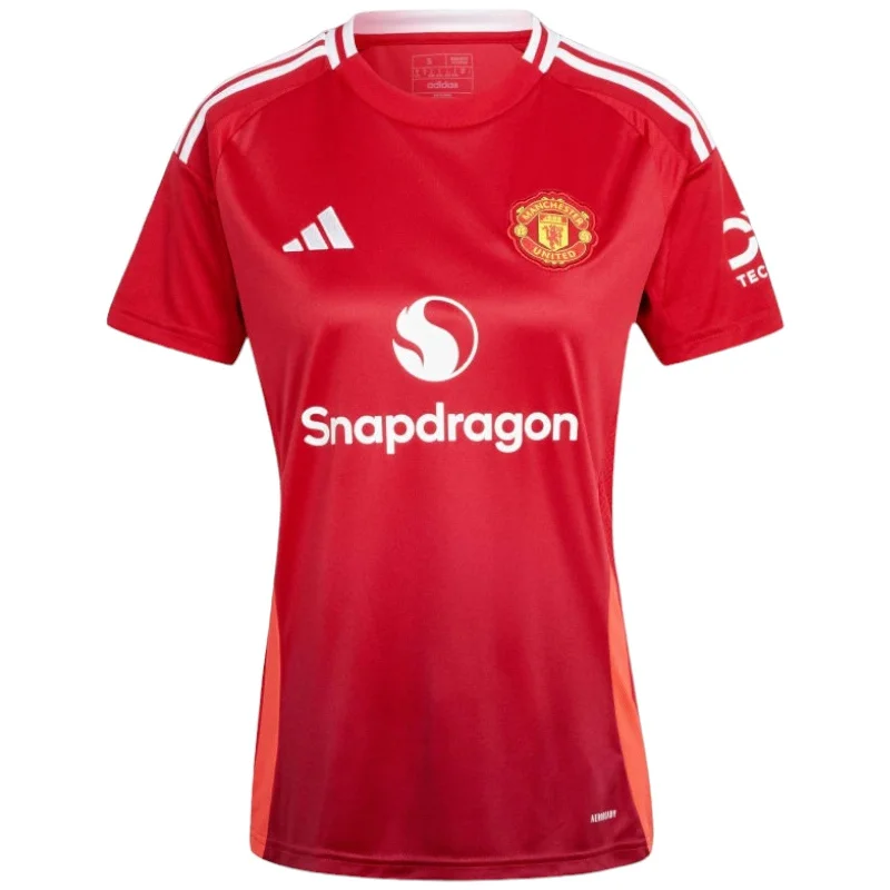 Football Jersey Training Gear-adidas Manchester United 2024/25 Womens Short Sleeved Home Jersey