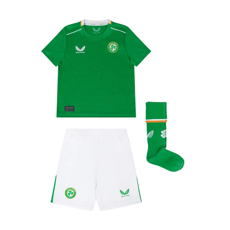 Football Jersey Loose Fit-Castore FAI 2024 Infant Home Kit