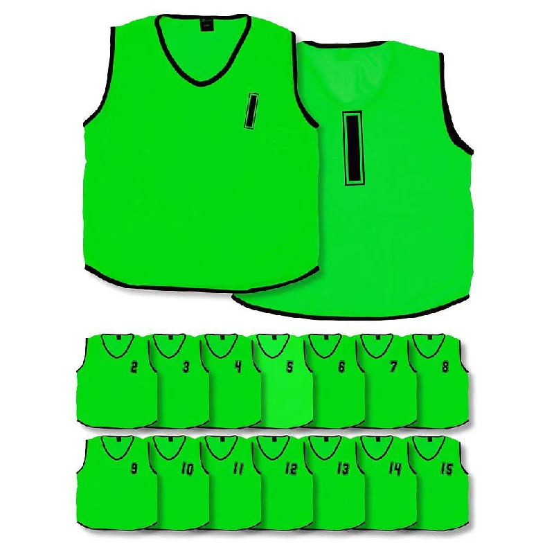 Football Jersey Inspired By Street Style-Precision Infant Mesh 1-15 Training Bibs Green