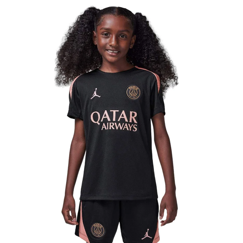 Football Jersey Short Sleeve-Nike Paris Saint-Germain F.C 2024/25 3rd Strike Drill Kids T-Shirt