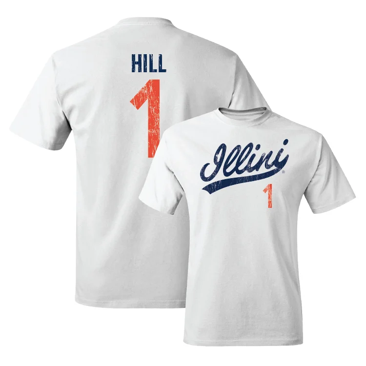 Football Jersey Luxury Quality-White Script Comfort Colors Tee - Demetrius Hill #1