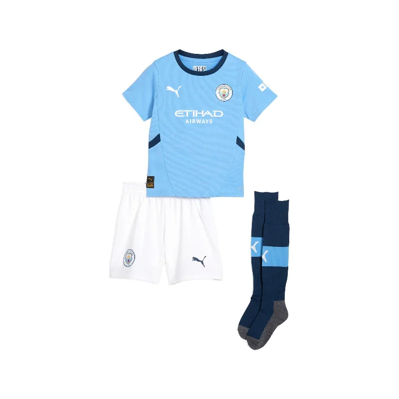 Football Jersey Gym Wear-Puma Manchester City Football Club 2024/25 Kids Home Kit