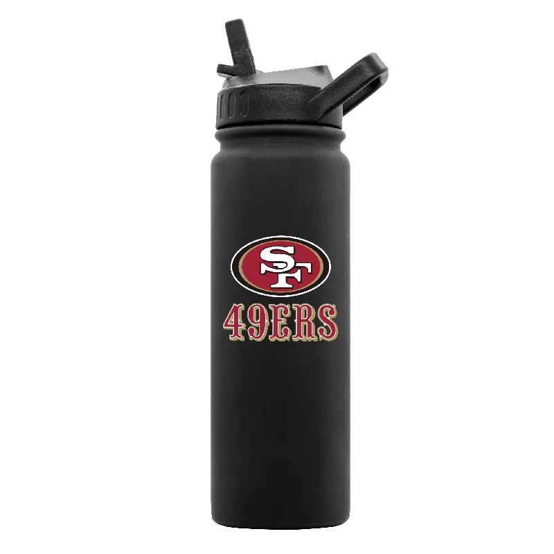 Team Mug Double-Walled-San Francisco 49ers 24oz Black Soft Touch Dbl Wall Btl