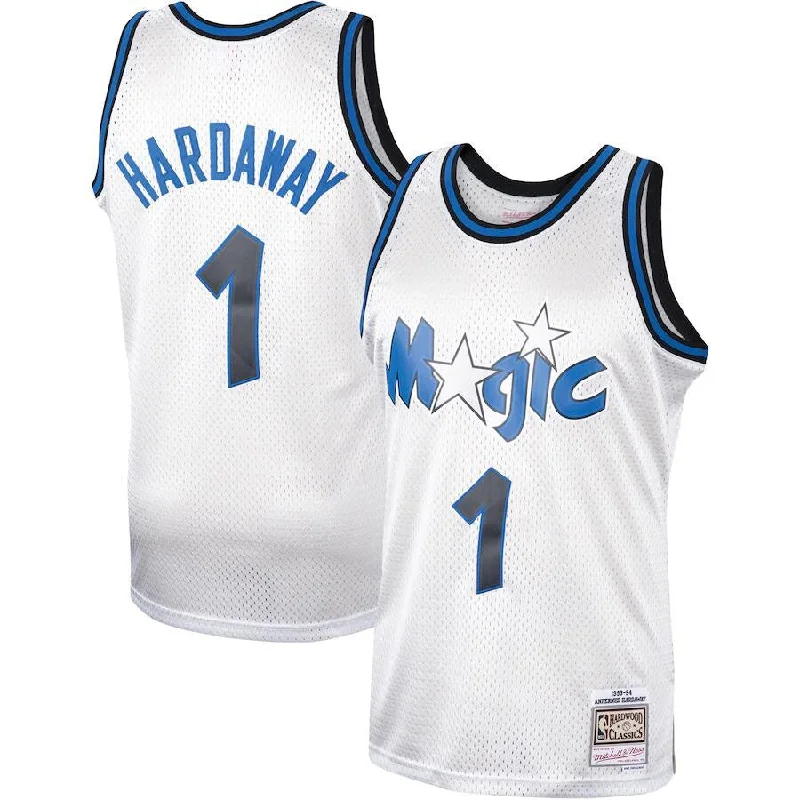 Basketball Jersey High-End-Men's Orlando Magic #1 Penny Hardaway White Stitched Basketball Jersey