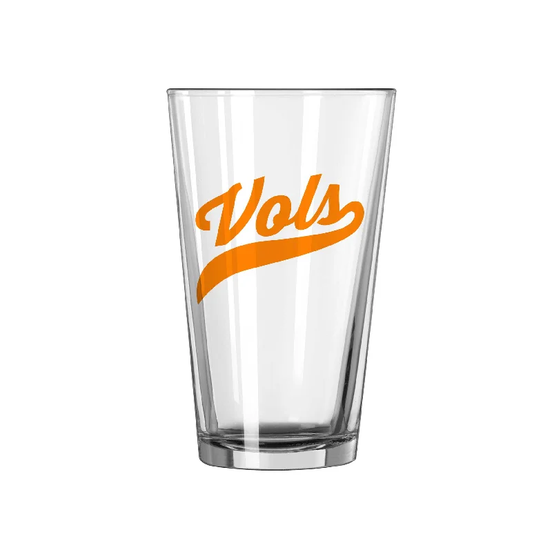 Team Mug Digital Print-Tennessee 16oz VOLS Script Pint Glass