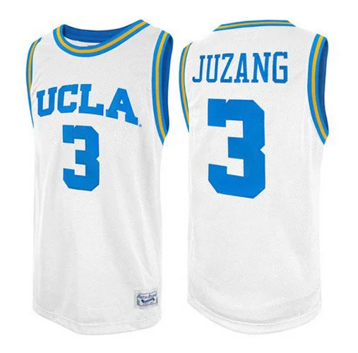 Basketball Jersey Breathable-Men's UCLA #3 Johnny Juzang White Stitched Basketball Basketball Jersey