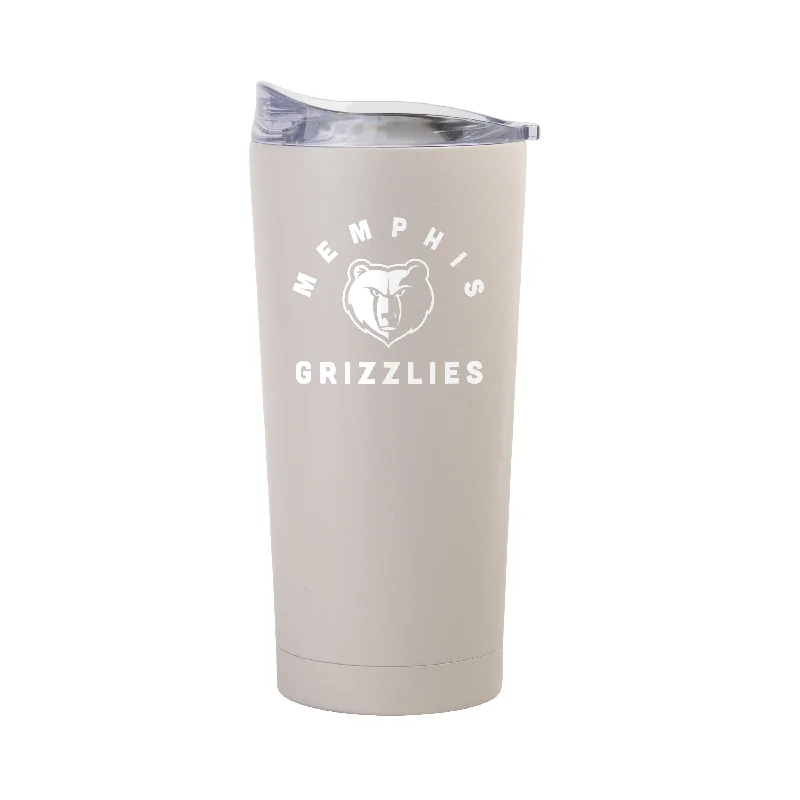 Team Mug Unique Patterns-Memphis Grizzlies 20oz Archway Sand Powder Coat Tumbler