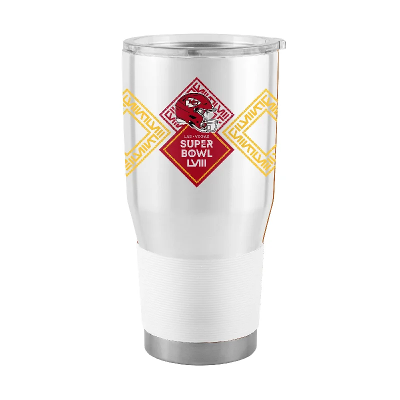 Team Mug Durable-Kansas City Chiefs Super Bowl 58 Bound 30oz Stainless Tumbler