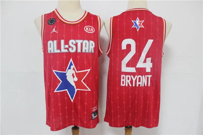 Basketball Jersey Lightweight-Men's Los Angeles Lakers #24 Kobe Bryant Red 2020 All-Star Stitched Basketball Jersey