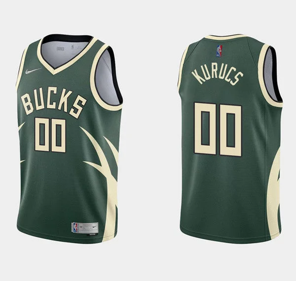 Basketball Jersey Workout Wear-Men's Milwaukee Bucks ACTIVE CUSTOM Earned Edition Stitched Basketball Jersey