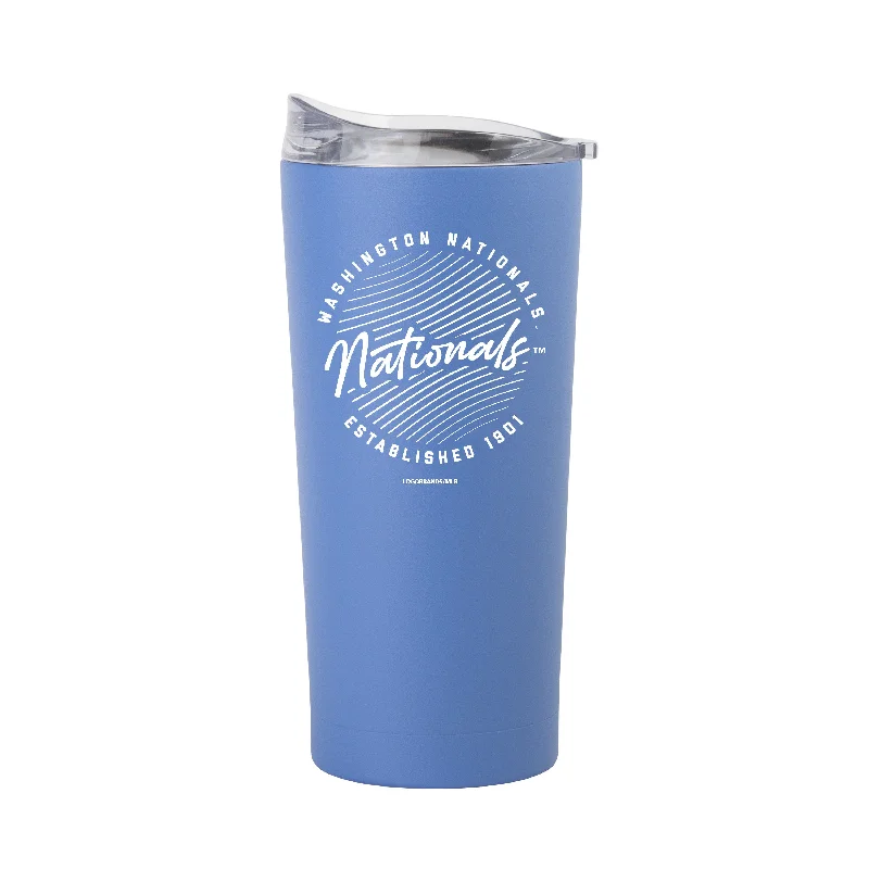 Team Mug Best Choice-Washington Nationals 20oz Retro Script Arctic Powder Coat Tumbler