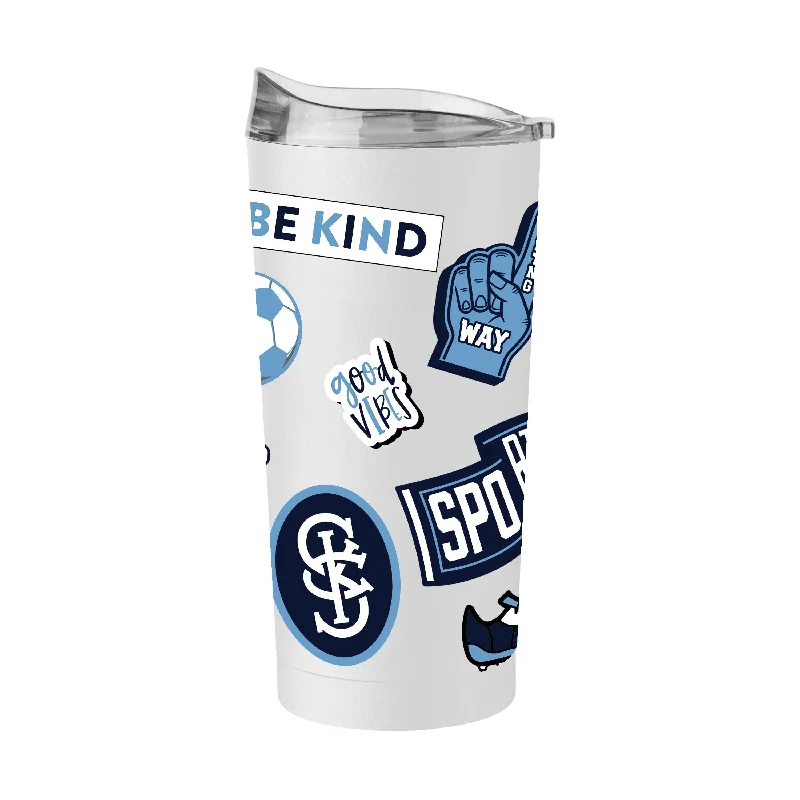 Team Mug With Names-Sporting Kansas City 20oz Native Powder Coat Tumbler