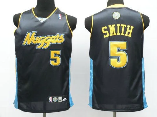 Basketball Jersey Orange And Blue-Nuggets 5 Jr.Smith Dark Blue Basketball Jerseys