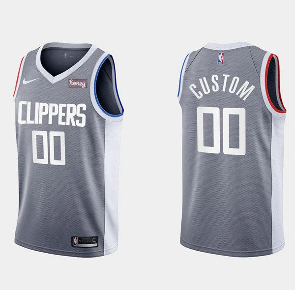 Basketball Jersey Retro Style-Men's Los Angeles Clippers ACTIVE CUSTOM Earned Edition Stitched Basketball Jersey