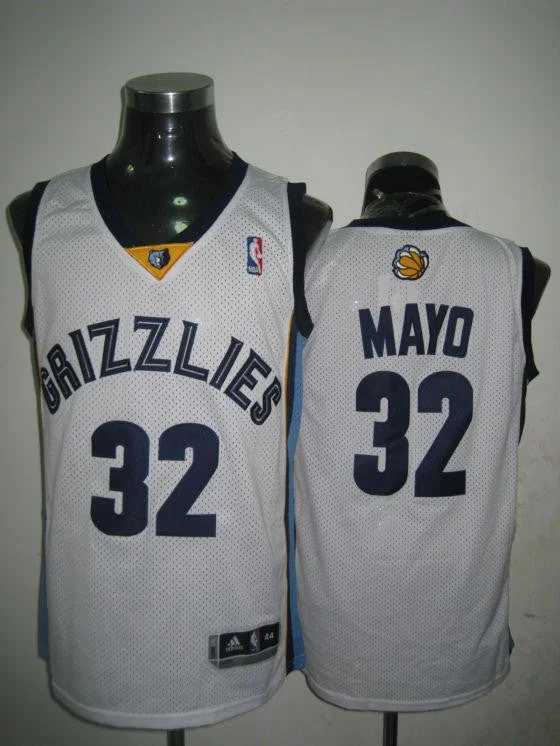 Basketball Jersey Best For Dribbling-Grizzlies 32 Mayo White Basketball Jerseys