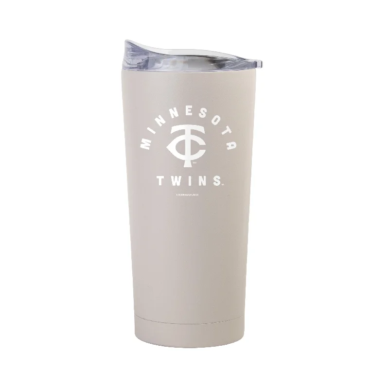 Team Mug For Tea Drinkers-Minnesota Twins 20oz Archway Sand Powder Coat Tumbler