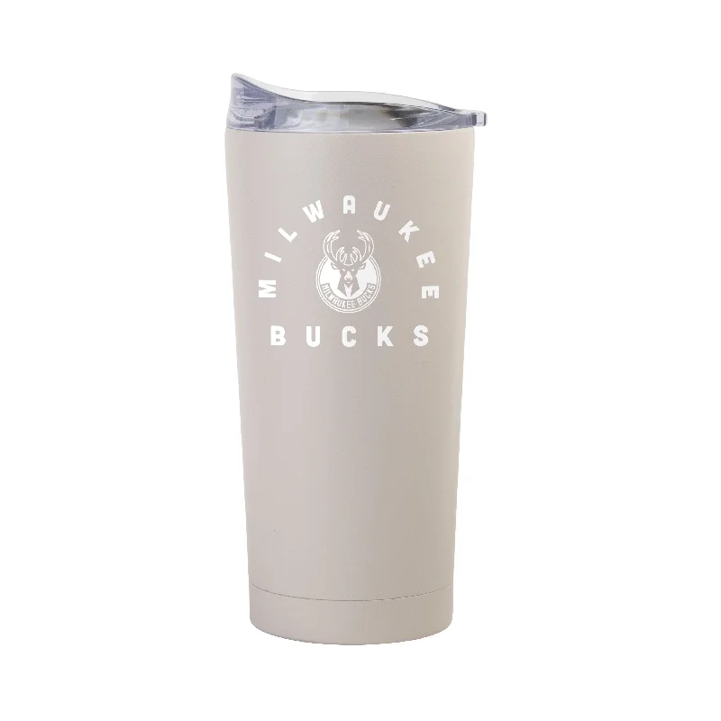 Team Mug Stylish Design-Milwaukee Bucks 20oz Archway Sand Powder Coat Tumbler