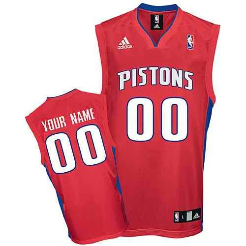 Basketball Jersey Tournament-Detroit Pistons Custom red Alternate Basketball Jersey