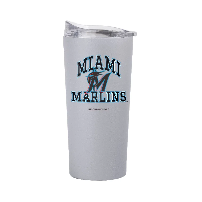 Team Mug Promotional Gift-Miami Marlins 20oz Athletic Powder Coat Tumbler