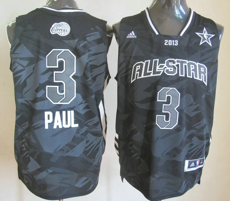 Basketball Jersey Special Graphics-2013 All Star West 3 Paul Black Basketball Jerseys