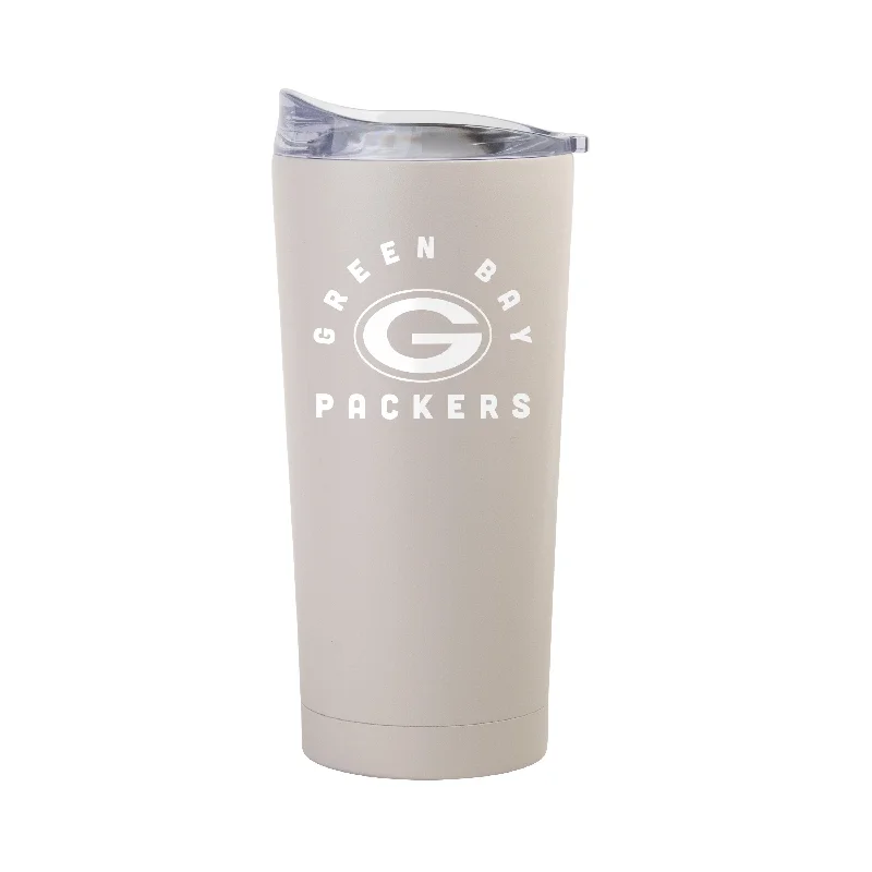 Team Mug For Business Meetings-Green Bay Packers 20oz Archway Sand Powder Coat Tumbler