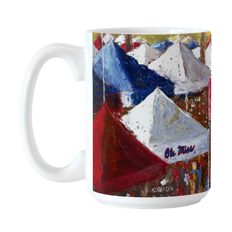 Team Mug For Cold Drinks-Ole Miss 15oz Collector Sublimated Mug