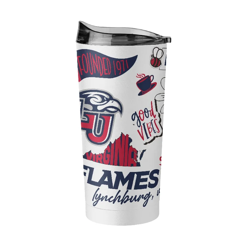 Team Mug For Daily Use-Liberty University 20oz Native Powder Coat Tumbler