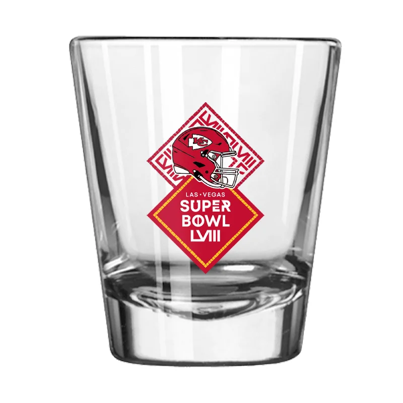 Team Mug Classic Style-Kansas City Chiefs Super Bowl 58 Bound 2oz Shot Glass