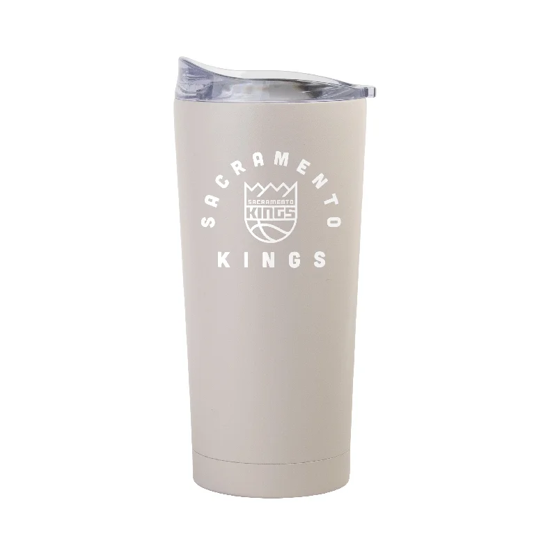 Team Mug For Hot Drinks-Sacramento Kings 20oz Archway Sand Powder Coat Tumbler