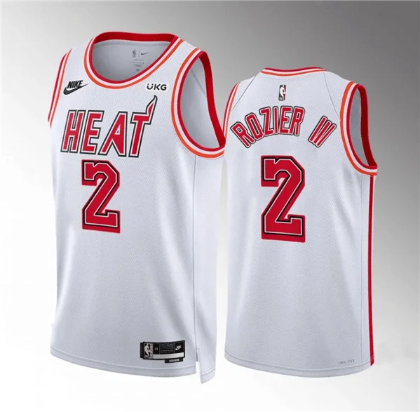 Basketball Jersey Perfect Fit-Men's Miami Heat #2 Terry Rozier III White Classic Edition Stitched Basketball Basketball Jersey