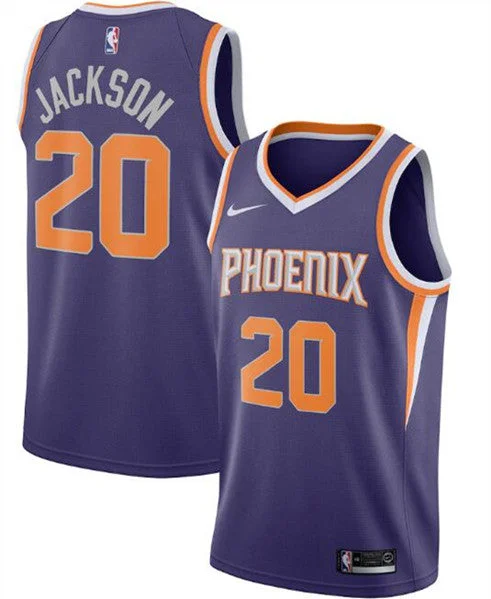 Basketball Jersey Inspired By Champions-Men's Phoenix Suns Purple #20 Josh Jackson Icon Edition Stitched Basketball Jersey