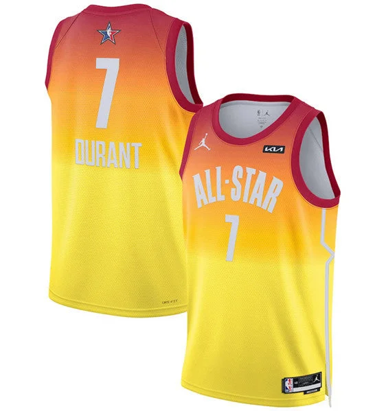 Basketball Jersey Trendy Sports Look-Men's 2023 All-Star #7 Kevin Durant Orange Game Swingman Stitched Basketball Basketball Jersey