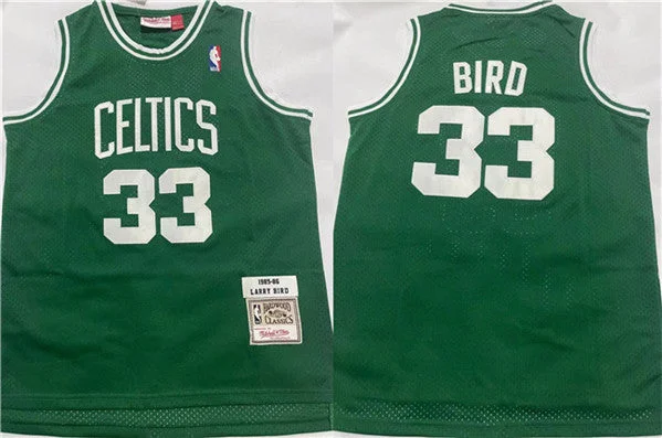 Basketball Jersey With Side Slits-Men's Boston Celtics #33 Larry Bird 1995-96 Green Throwback Stitched Basketball Jersey