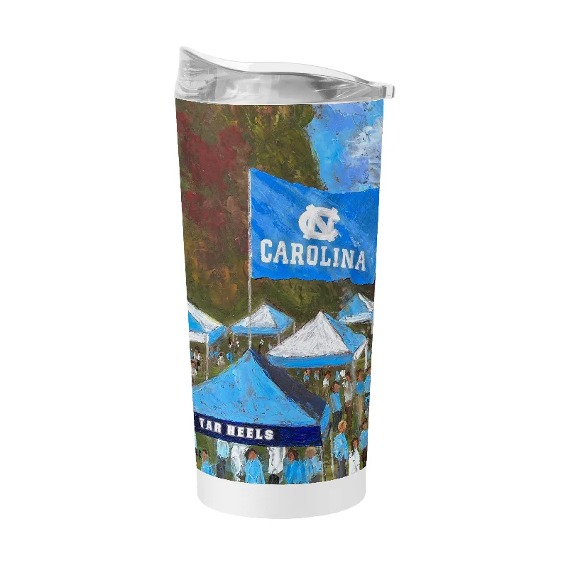 Team Mug With Silicon Cover-North Carolina 20oz Collector Powder Coat Tumbler