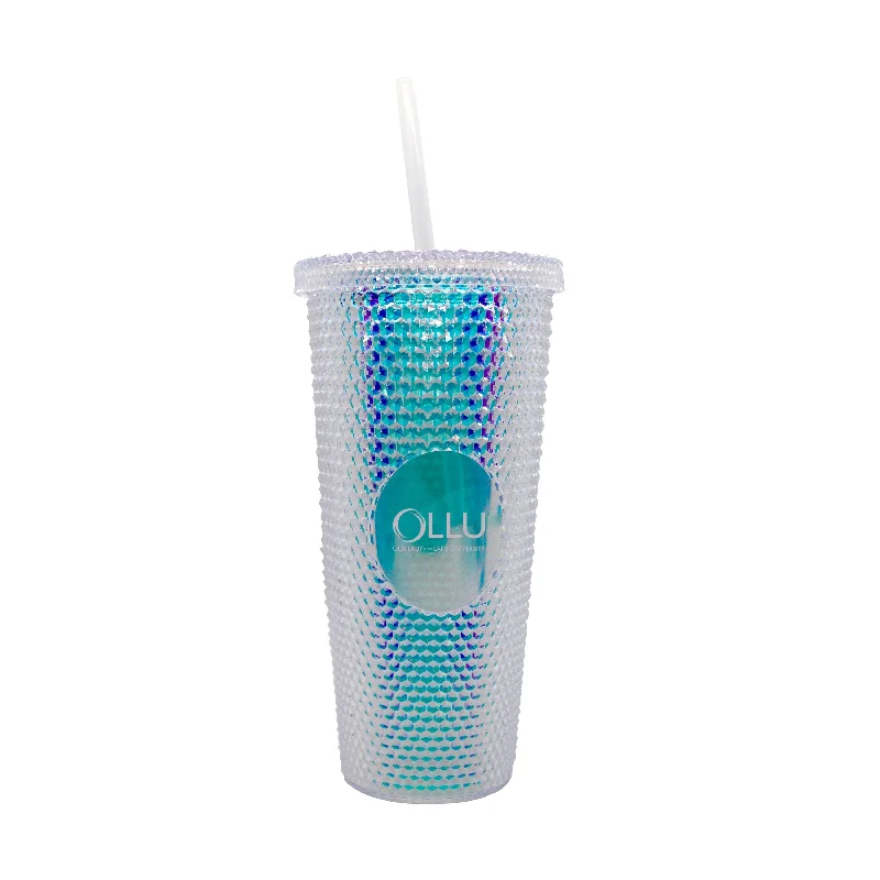 Team Mug Stylish And Durable-Our Lady of the Lake U 24oz Iridescent Studded Tumbler