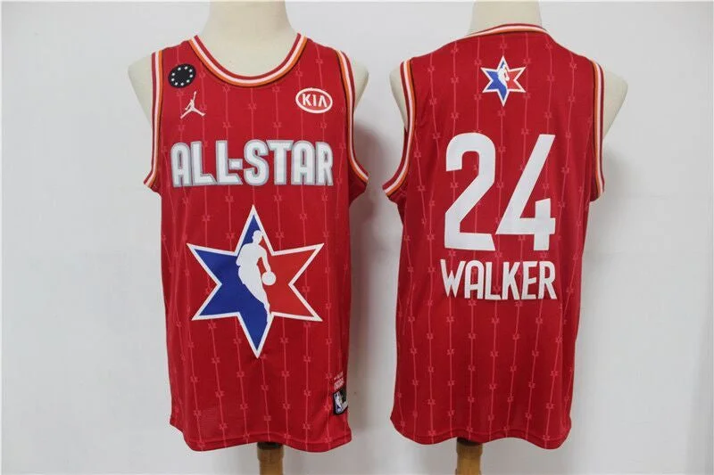 Basketball Jersey Great For Daily Wear-Men's Boston Celtics #24 Kemba Walker Red 2020 All-Star Stitched Basketball Jersey