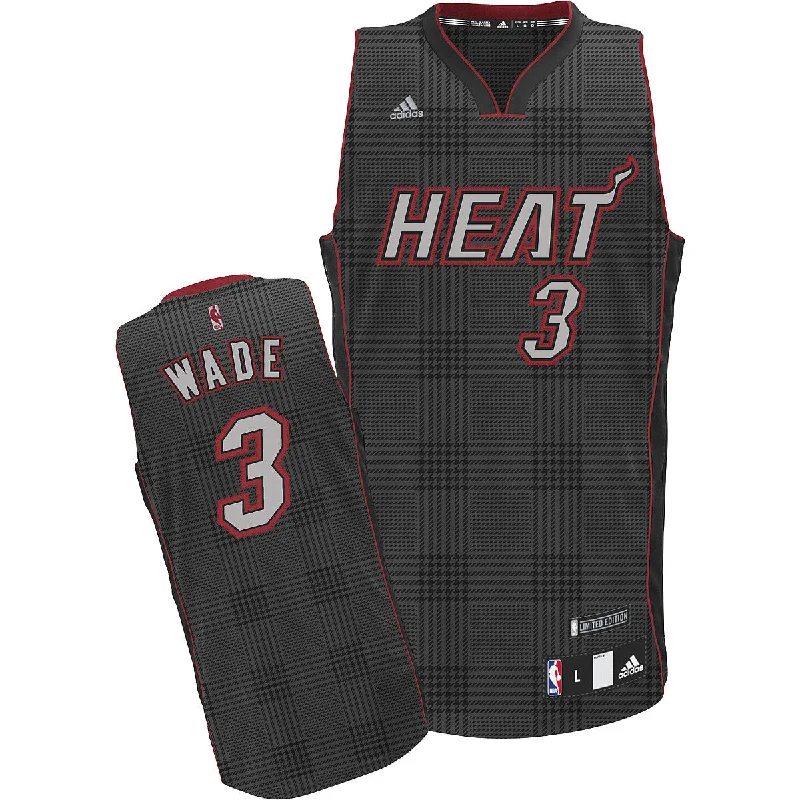 Basketball Jersey Best Gift Idea-Heat 3 Wade Grey Basketball Jersey