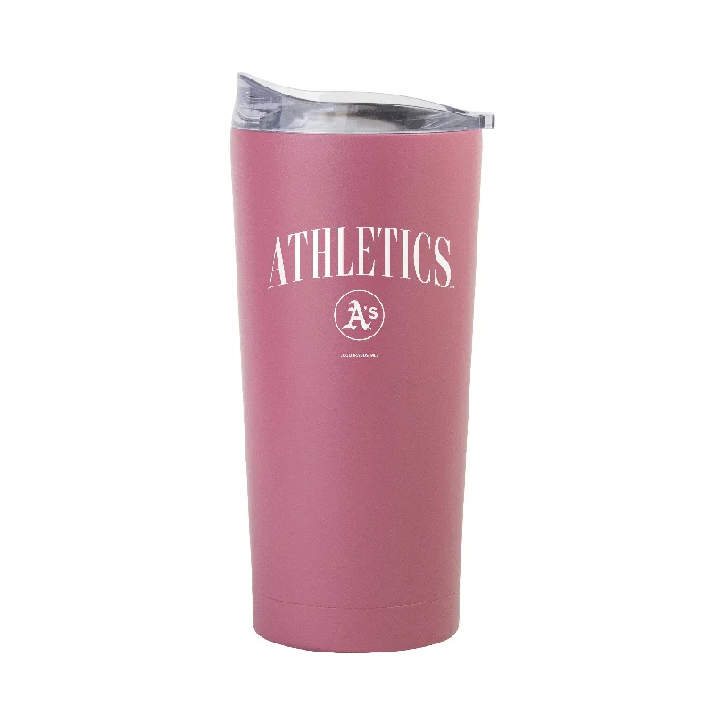 Team Mug For Camping-Oakland Athletics 20oz Cinch Berry Powder Coat Tumbler