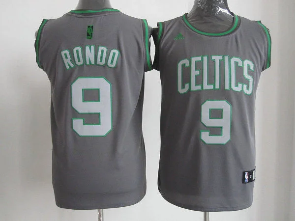 Basketball Jersey With Patterns-Celtics 33 Bird Grey Basketball Jersey