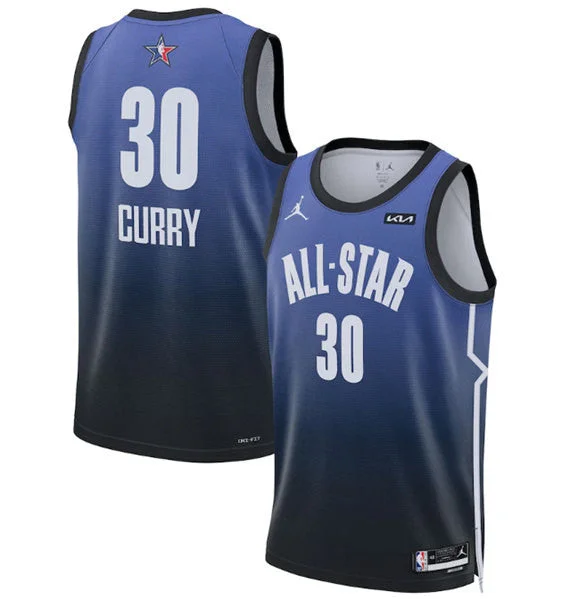 Basketball Jersey Game Day-Men's Golden State Warriors #30 Stephen Curry Blue Game Swingman Stitched Basketball Basketball Jersey