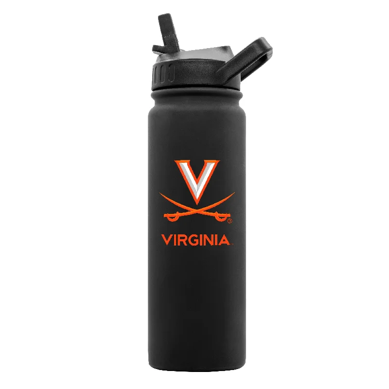 Team Mug Handmade-Virginia 24oz Black Soft Touch Dbl Wall Btl