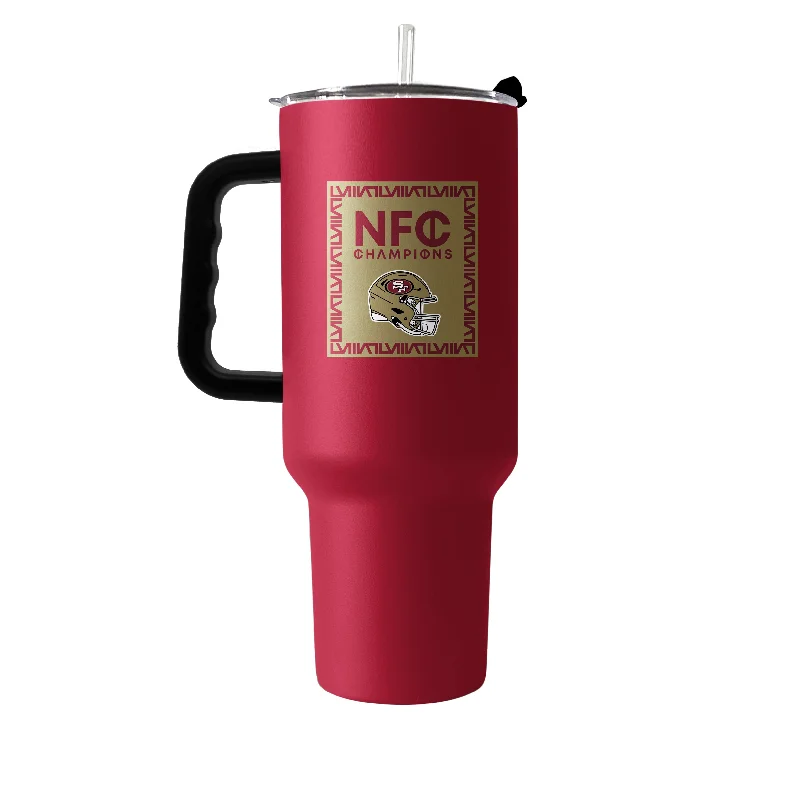 Team Mug For Basketball Team-San Francisco 49ers 40oz NFC Conference Champs Powder Coat Tumbler